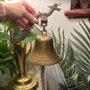 Rare Vintage Brass Dragon Bell